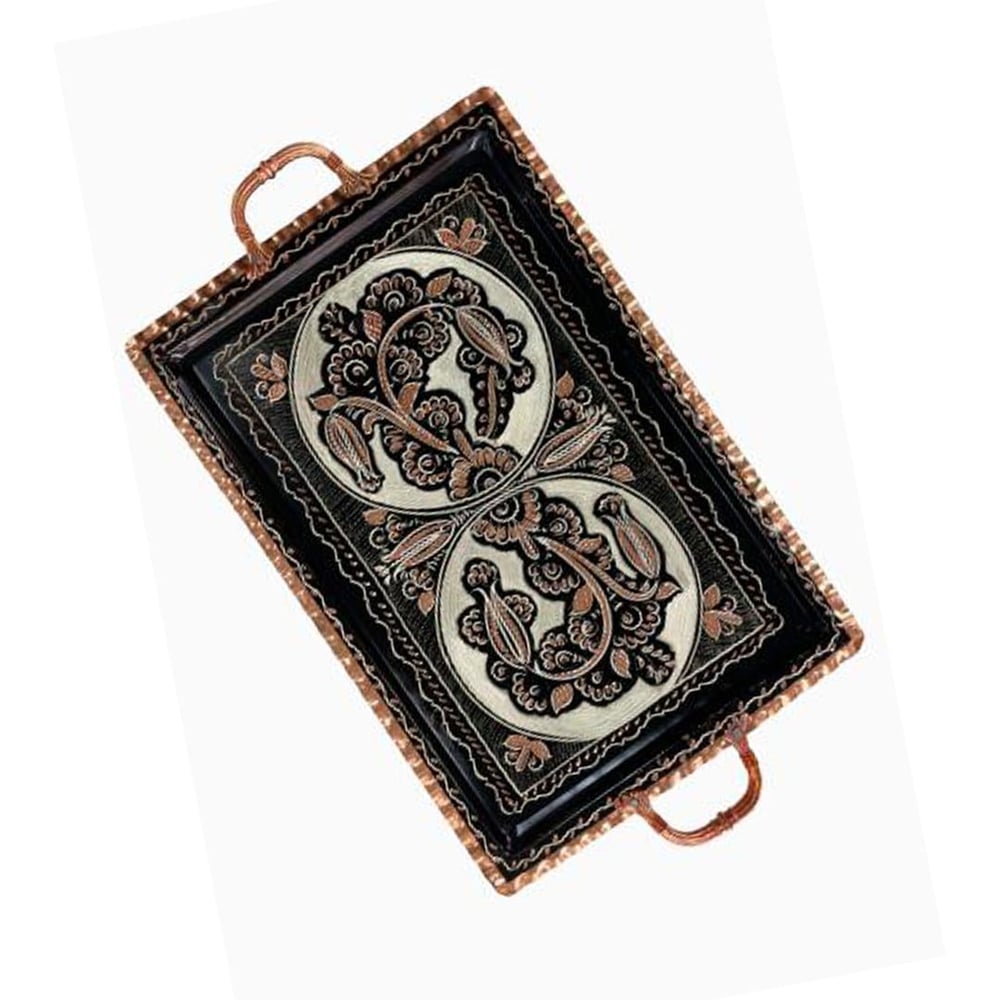 Bakır Mine İşleme Dikdörtgen Tepsi