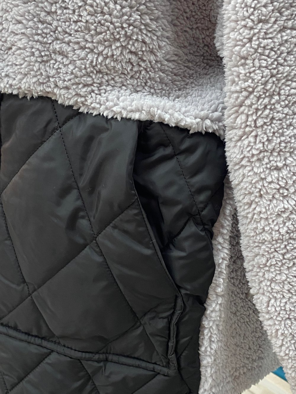 KAPİTONE DETAYLI TEDDY CEKET