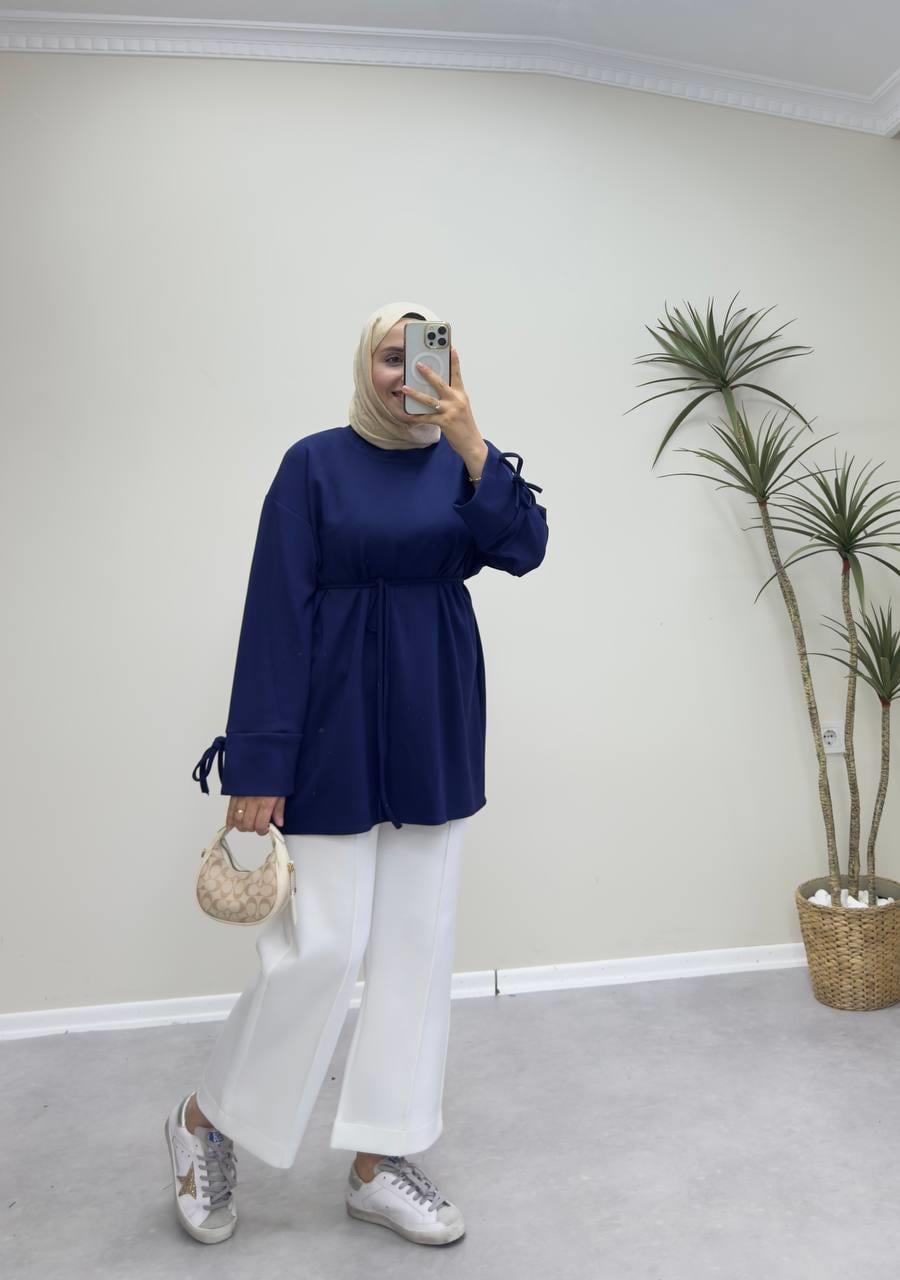 2738 - Bağlamalı Oysh Sweat -Lacivert