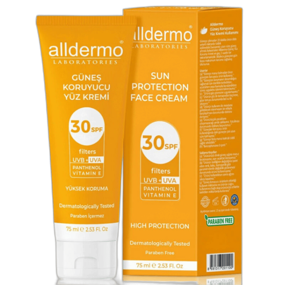 ALLDERMO GUNES KREMI SPF 30 75 ml tüpGüneş Kremi & JeliBİOSAFİR1MST-14888ALLDERMO GUNES KREMI SPF 30 75 ml tüp