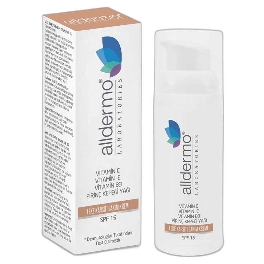 ALLDERMO SPF 15 LEKE KARSITI BAKIM KREMI 50 ml şişeYüz KremiBİOSAFİR1MST-12776ALLDERMO SPF 15 LEKE KARSITI BAKIM KREMI 50 ml şişe