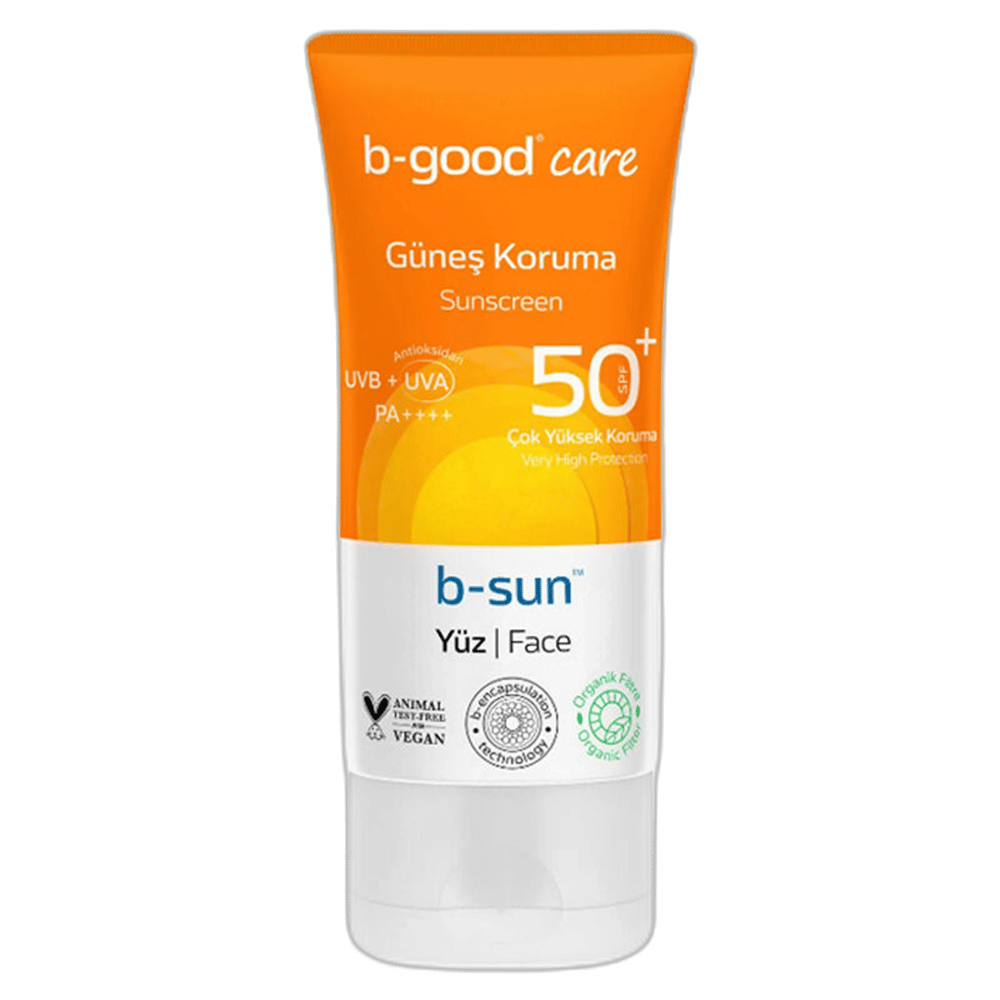 b-good b-sun SPF 50+ Yüz Güneş Koruma 50 mlNormal Ciltler İçin Güneş KremiB-good care1MST-15217b-good b-sun SPF 50+ Yüz Güneş Koruma 50 ml