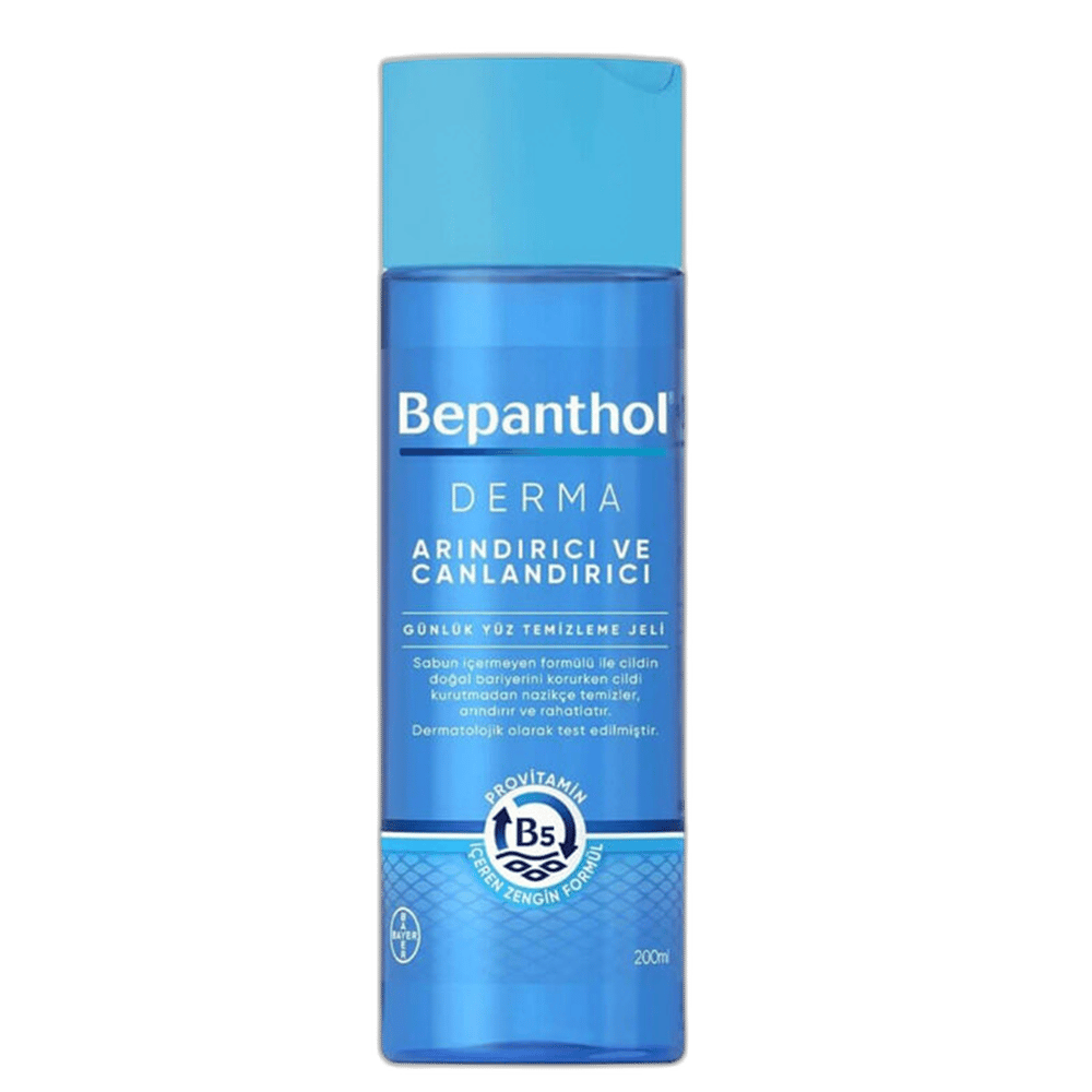 BEPANTHOL DERMA ARINDIRICI VE CANLANDIRICI GUNLUK YUZ TEMIZLEME JELI 200 ml şişeYüz JeliBAYER1MST-13424BEPANTHOL DERMA ARINDIRICI VE CANLANDIRICI GUNLUK YUZ TEMIZLEME JELI 200 ml şişe