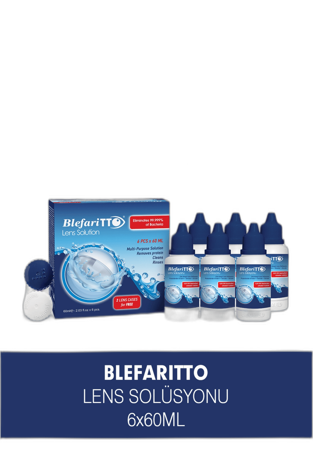 BLEFARITTO LENS SOLUSYONU 6x60 ml şişeLens SolüsyonuJEOMED1MST-12205BLEFARITTO LENS SOLUSYONU 6x60 ml şişe