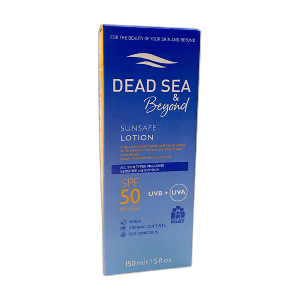 Dead Sea Beyond Sunsafe Lotion SPF50+ 150 mlVücut Güneş LosyonuDead Sea Beyond1MST-15347Dead Sea Beyond Sunsafe Lotion SPF50+ 150 ml