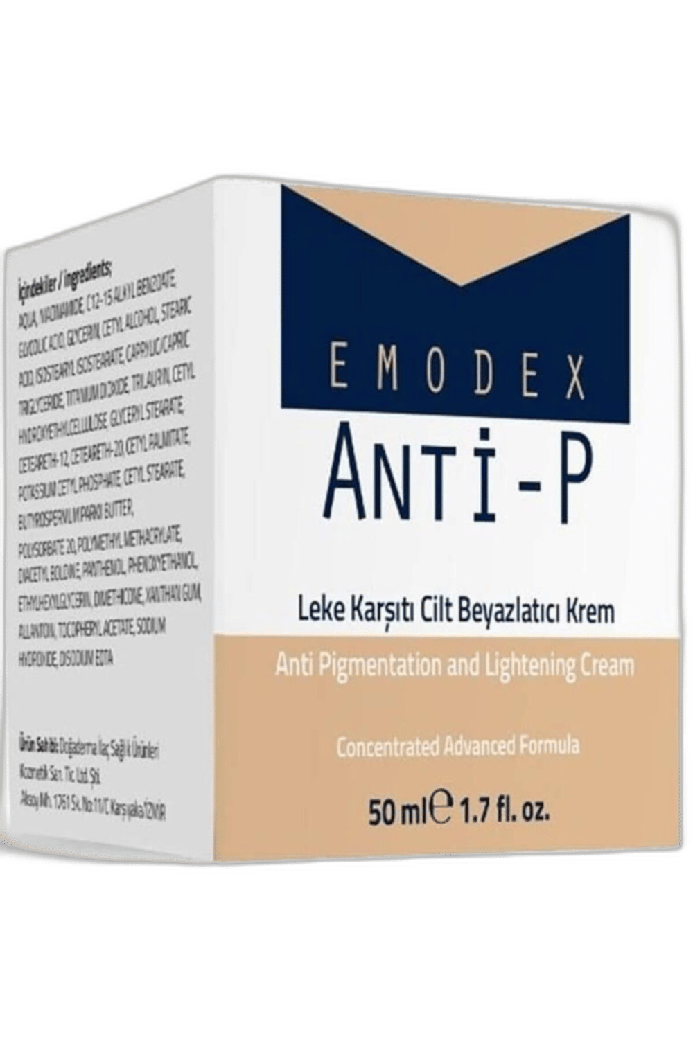 EMODEX ANTI-P LEKE KARSITI CILT BEYAZLASTIRICI KREM 50 mlVücut KremiDOĞADERMA1MST-10789EMODEX ANTI-P LEKE KARSITI CILT BEYAZLASTIRICI KREM 50 ml