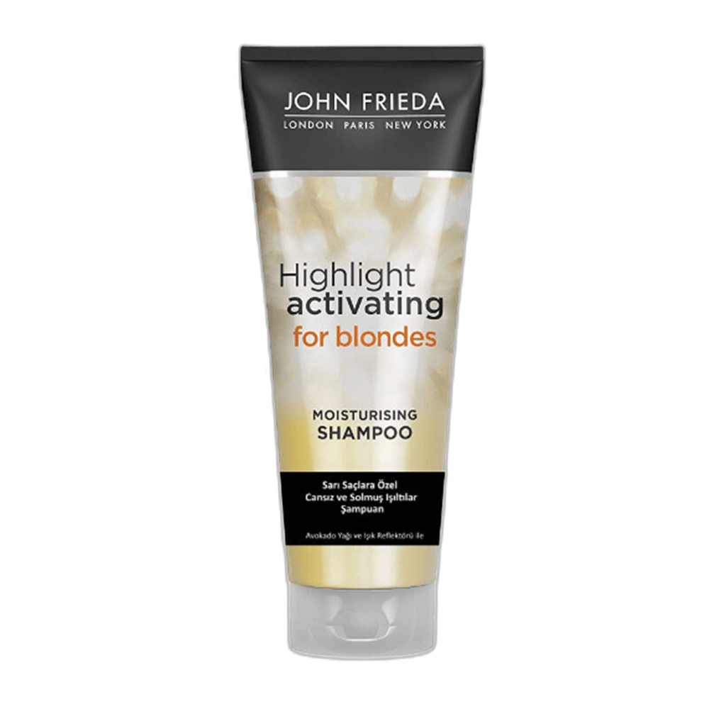 JOHN FRIEDA SHEER BLONDE HIGHLIGHT ACTIVATING SAMPUAN 250 ml tüpBoyalı SaçECZACIBAŞI TÜKETİM ÜRÜNLERİ1MST-9468JOHN FRIEDA SHEER BLONDE HIGHLIGHT ACTIVATING SAMPUAN 250 ml tüp