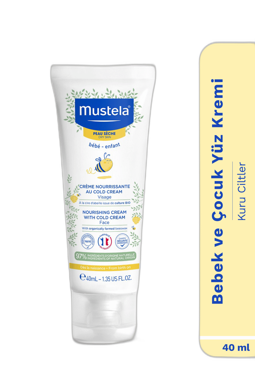 MUSTELA COLD CREAM ICEREN BESLEYICI YUZ KREMI 40 ml tüpBebek KremiGERÇEK KOZMETIK1MST-7960MUSTELA COLD CREAM ICEREN BESLEYICI YUZ KREMI 40 ml tüp