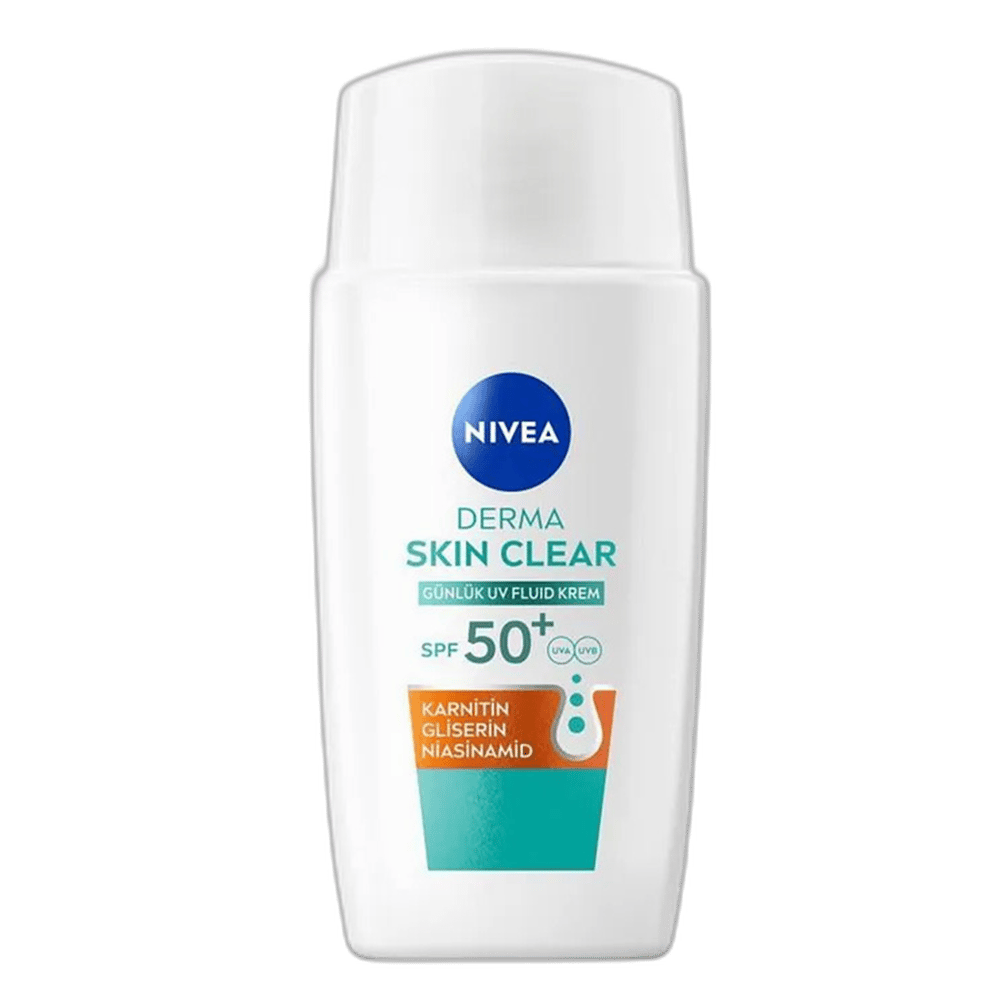 Nivea Derma Skin Cleaer SPF 50+ Fluid Krem 40 mlYağlı Ciltler İçin Güneş KremiNivea1MST-15647Nivea Derma Skin Cleaer SPF 50+ Fluid Krem 40 ml