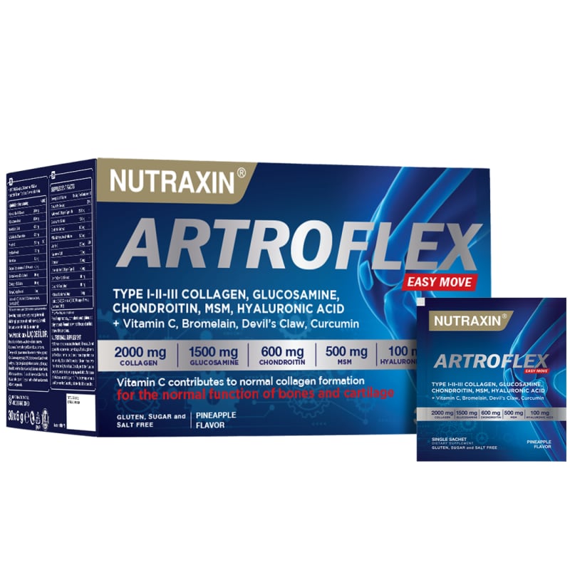 Nutraxin Artroflex 30 ŞaseEklemNutraxinNTRX-ARTROFLEX30SNUTRAXIN ARTROFLEX EASY MOVE 30X6 SASE