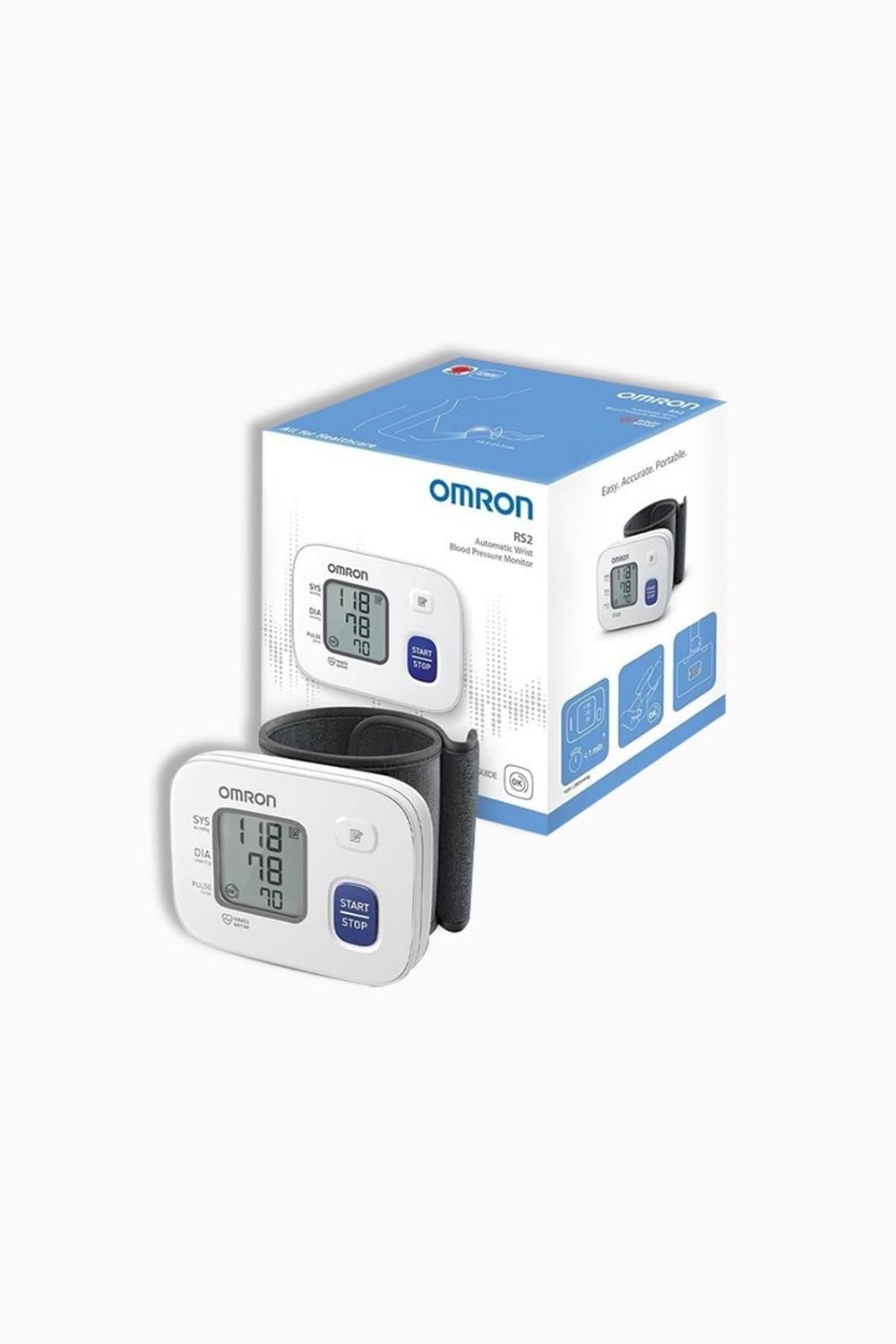 Omron RS2 Bilek Tipi Tansiyon Aleti | 30 Hafızalı, Intellisense Teknolojili ÖlçümTANSİYON ALETİOMRONOMRON RS2BOmron RS2 Bilek Tipi Tansiyon Aleti, 30 Ölçüm Hafızalı