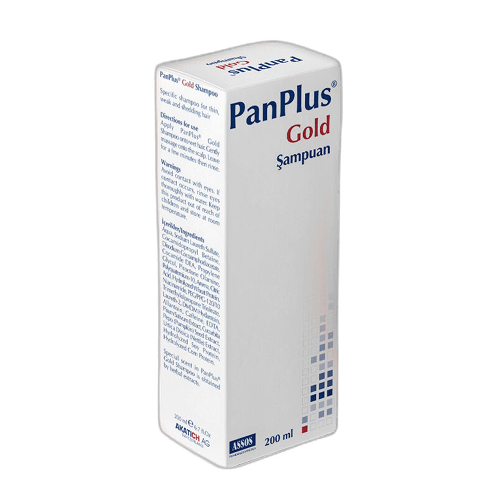 PANPLUS GOLD SAMPUAN 200 ml şişeGüçlendirici-yıpranma KarşıtıASSOS1MST-9620PANPLUS GOLD SAMPUAN 200 ml şişe