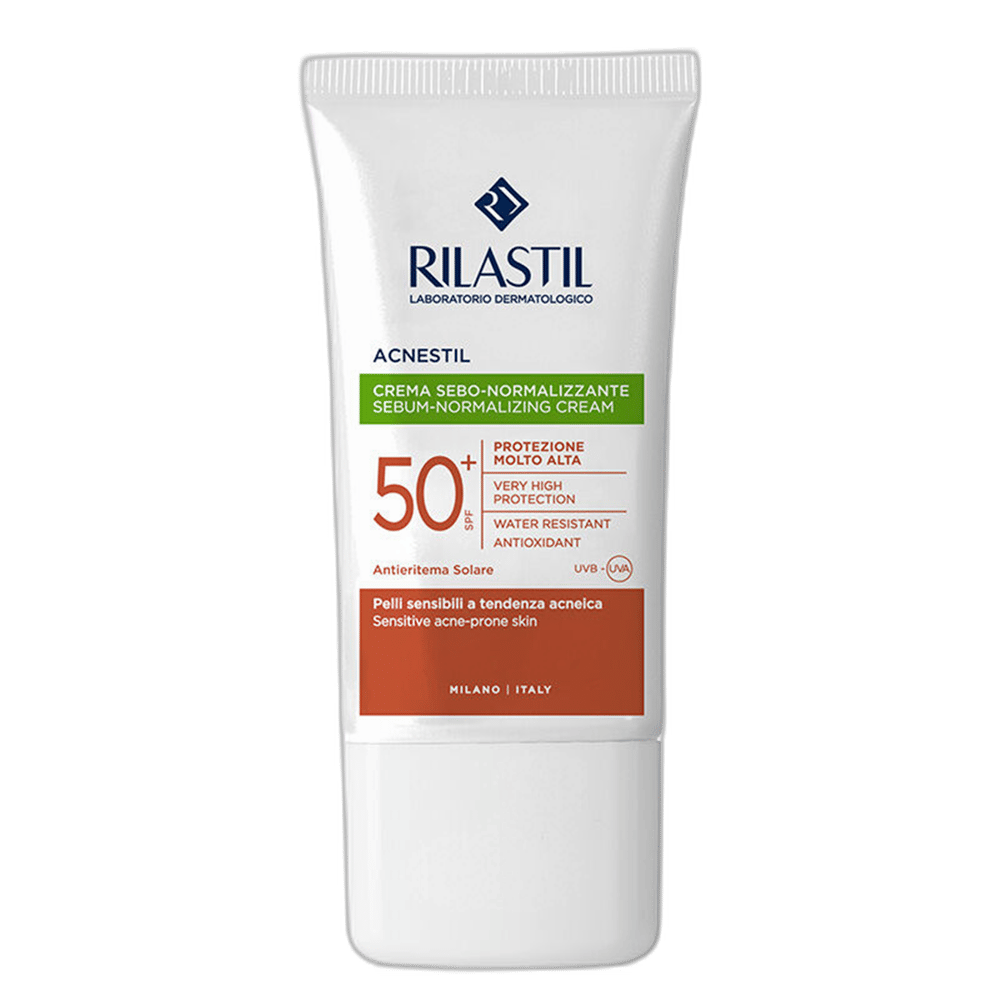 Rilastil Acnestil Düzensiz Ciltler İçin Yüz Güneş Koruyucu Krem Spf50+ 40 mlYağlı Ciltler İçin Güneş KremiRilastil1MST-15707Rilastil Acnestil Düzensiz Ciltler İçin Yüz Güneş Koruyucu Krem Spf50+ 40 ml