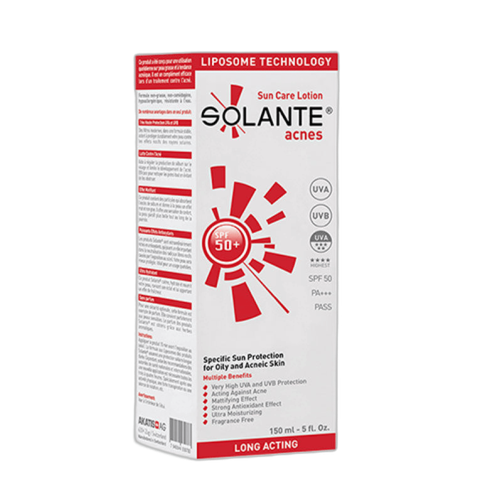 SOLANTE ACNES SPF50+ LOSYON 150 ml tüpGüneş Losyonu & SütüAKUR1MST-15020SOLANTE ACNES SPF50+ LOSYON 150 ml tüp