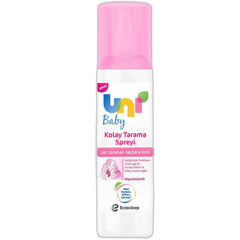 UNI BABY KOLAY TARAMA SPREYI 200 ml şişeSaç SpreyiECZACIBAŞI1MST-10104UNI BABY KOLAY TARAMA SPREYI 200 ml şişe