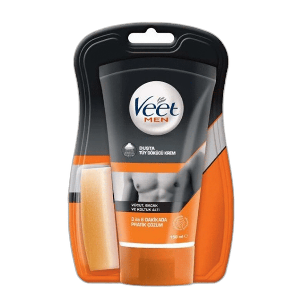 VEET MEN VUCUT, BACAK VE KOLTUK ALTI TUY DOKUCU KREM 150 ml tüpTüy Dökücü Krem & SpreyRECKITT-BENCKISER1MST-8436VEET MEN VUCUT, BACAK VE KOLTUK ALTI TUY DOKUCU KREM 150 ml tüp