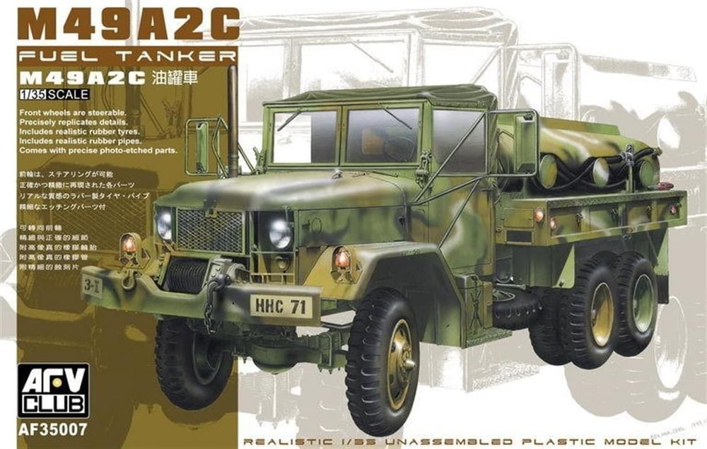 AFV Club AF35007 1/35 Ölçek, M49A2C Fuel Yakıt Tankeri, Plastik Model kiti
