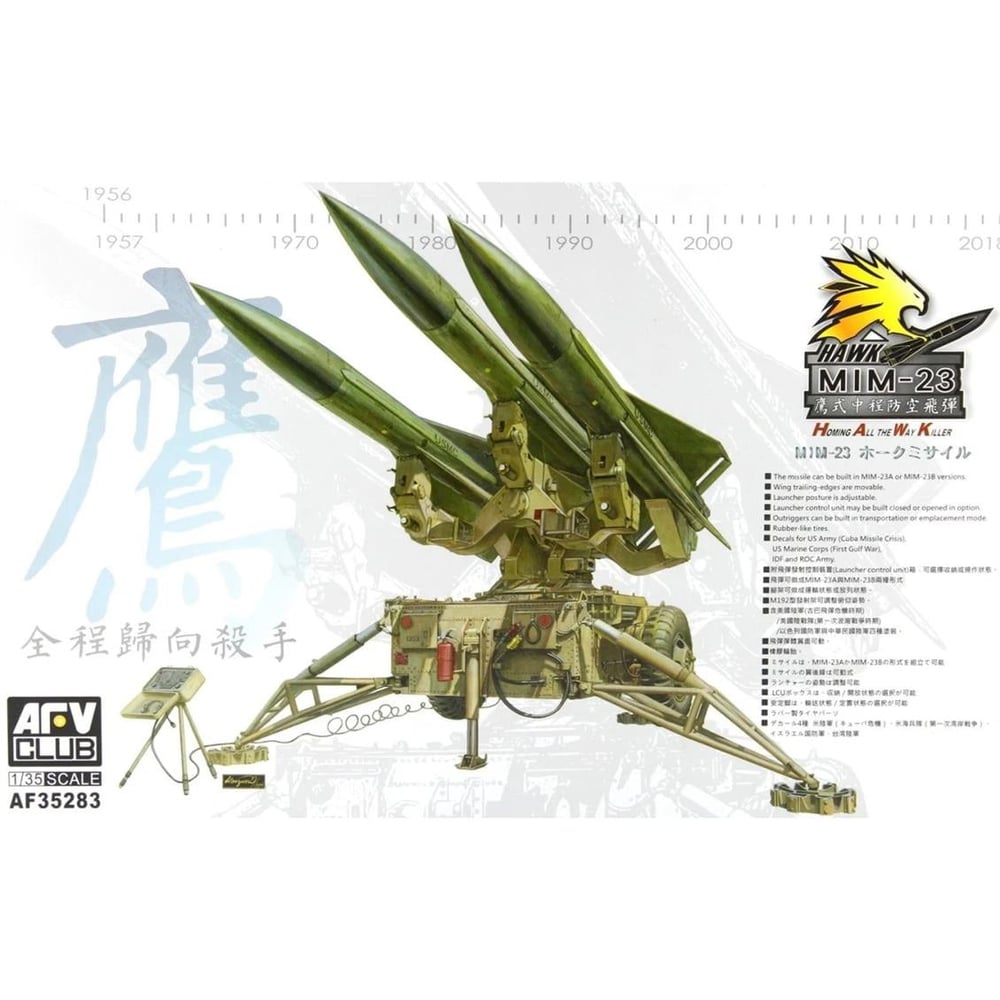 AFV Club AF35283 1/35 Ölçek, MIM-23 HAWK (Homing All the Way Killer) Uçak Savar, Plastik Model kiti