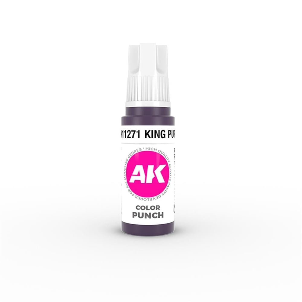 AK 11271 17 ml. Mor Kral (King Purple Color Punch), Ultra Pigmentli 3GEN Akrilik Model Boyası