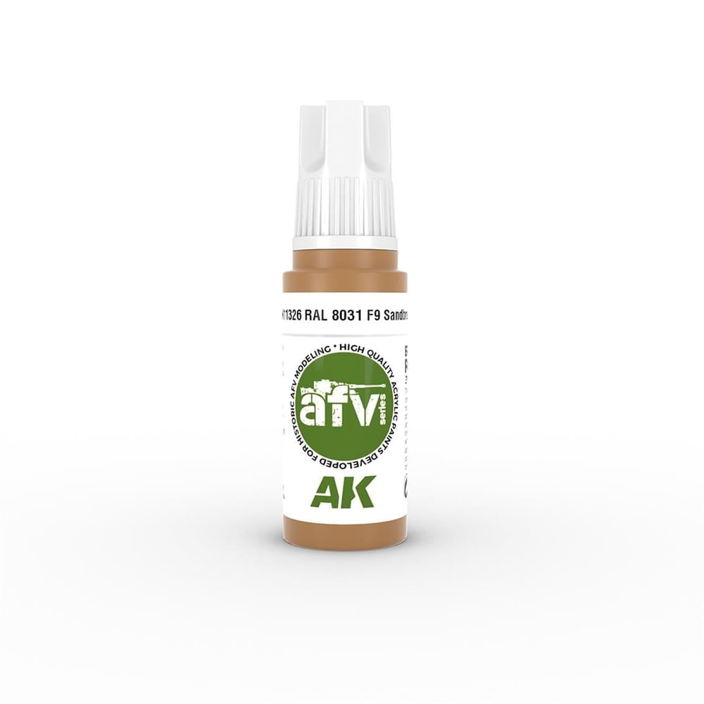 AK 11326 17 ml. RAL 8031 F9 Sandbraun, AFV Serisi 3GEN Akrilik Model Boyası