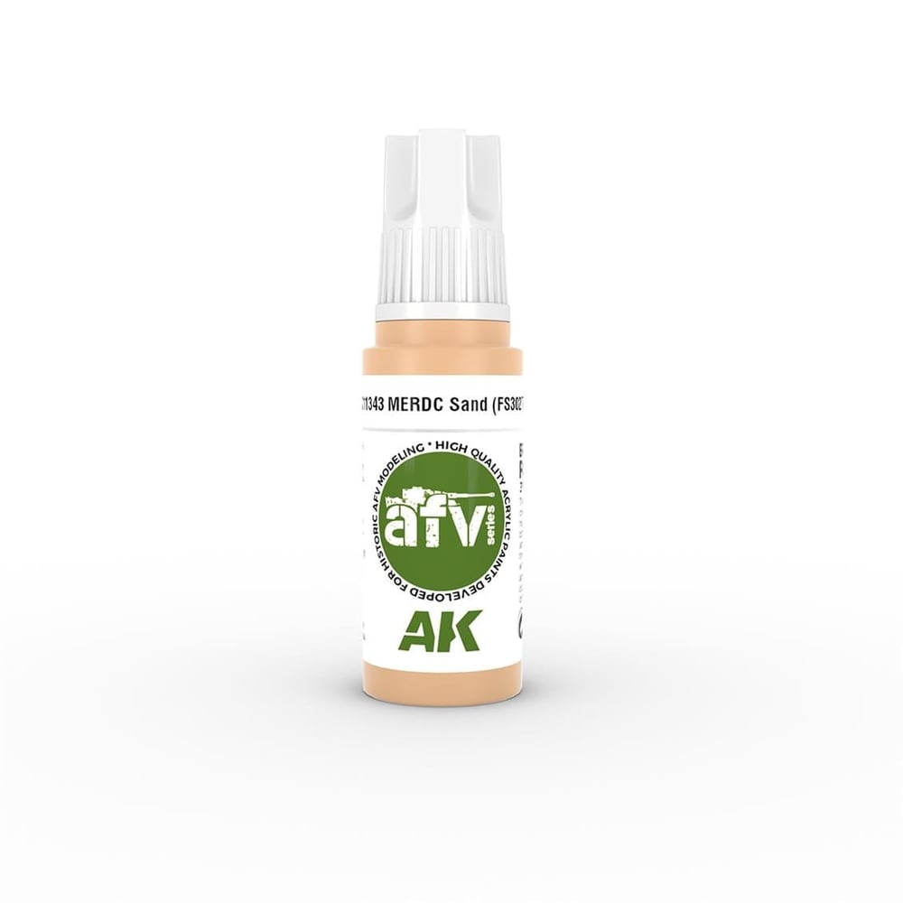 AK 11343 17 ml. MERDC Sand (FS30277), AFV Serisi 3GEN Akrilik Model Boyası