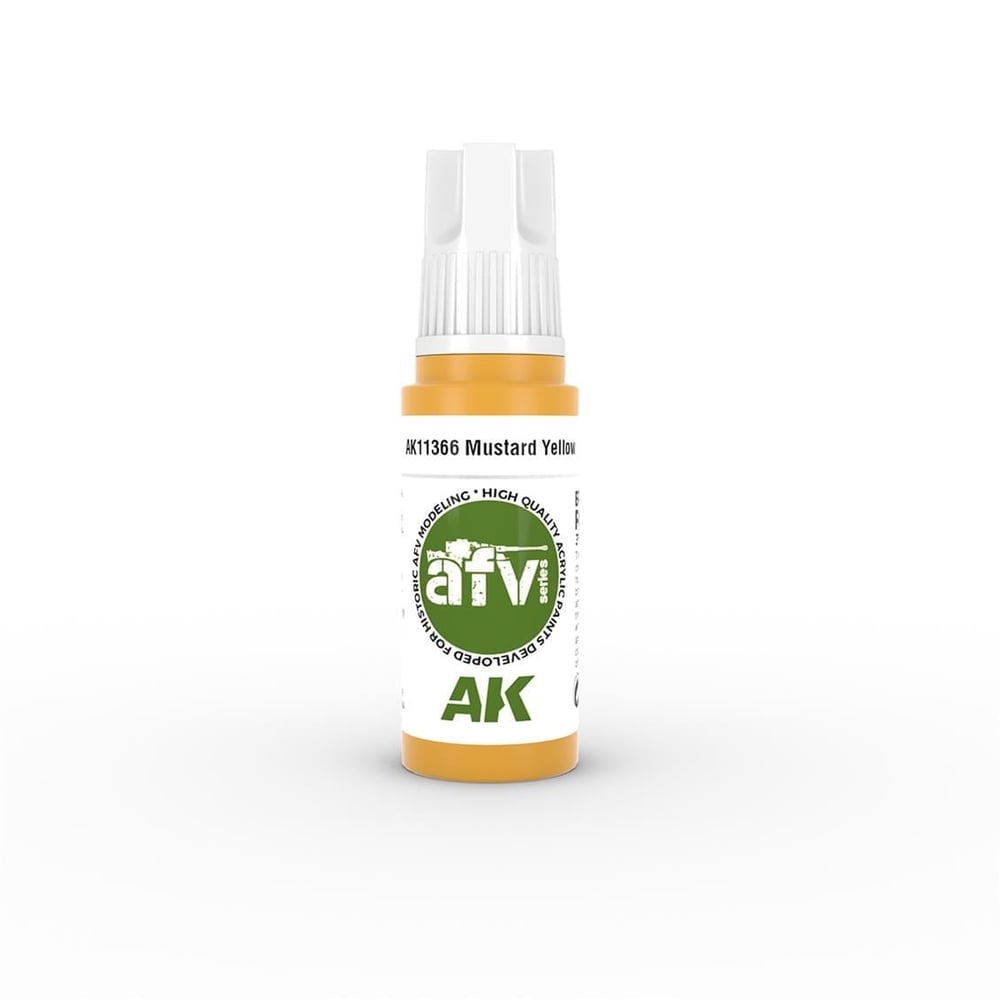 AK 11366 17 ml. Mustard Yellow, AFV Serisi 3GEN Akrilik Model Boyası