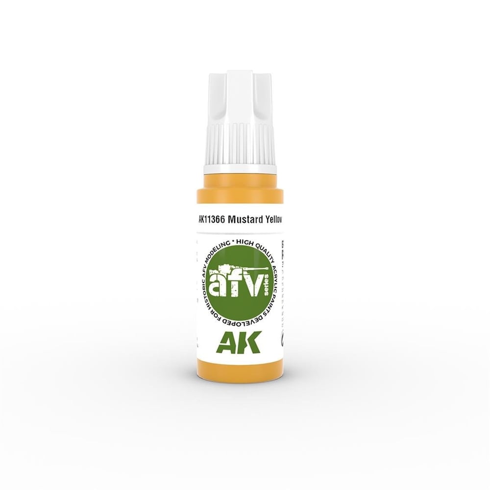 AK 11366 17 ml. Mustard Yellow, AFV Serisi 3GEN Akrilik Model Boyası