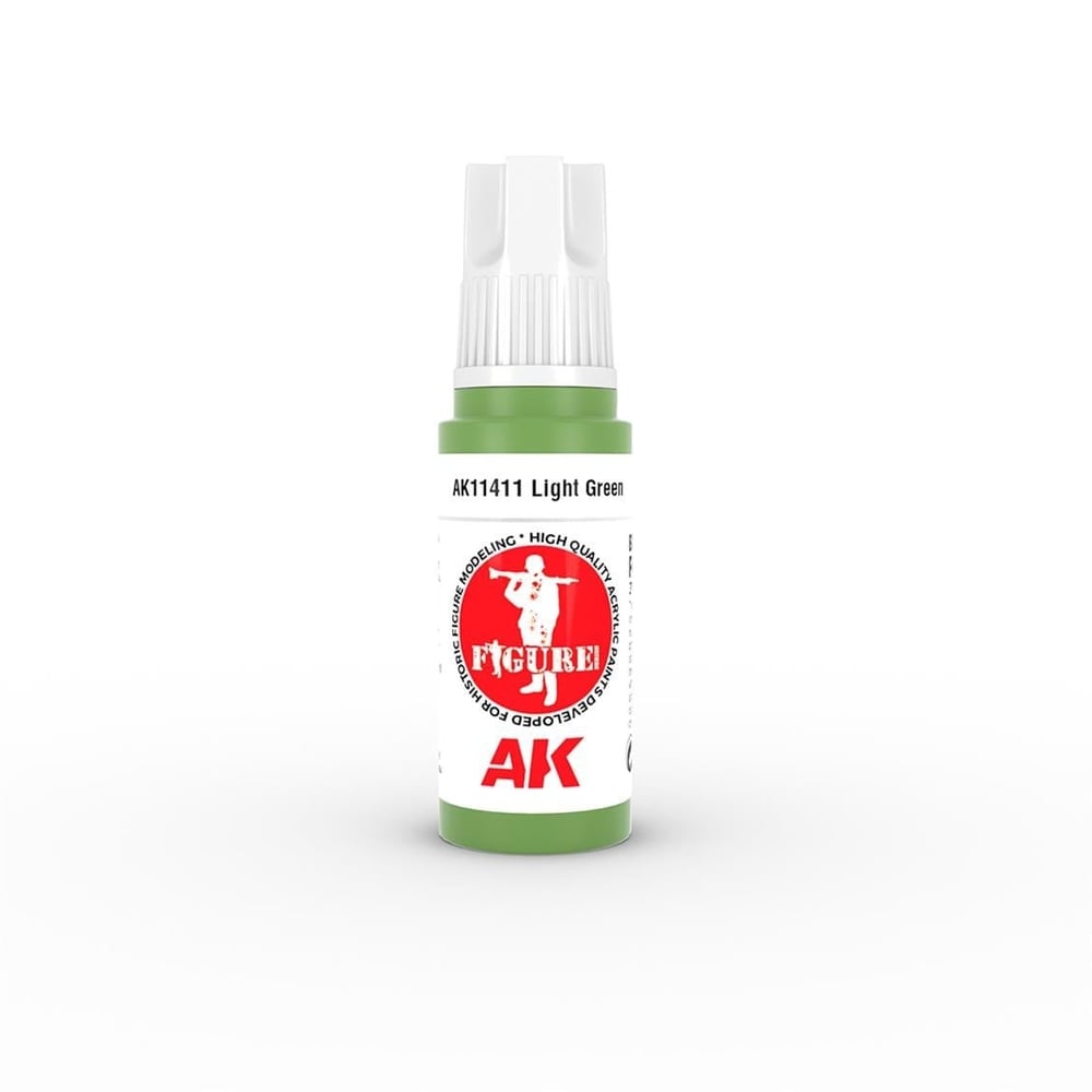 AK 11411 17 ml. Light Green, Figür Serisi 3GEN Akrilik Model Boyası