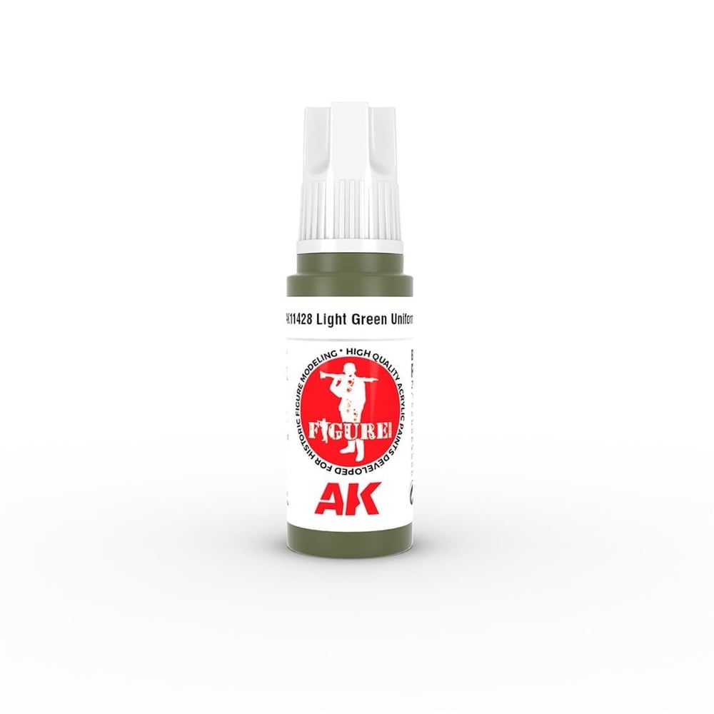AK 11428 17 ml. Light Green Uniform, Figür Serisi 3GEN Akrilik Model Boyası