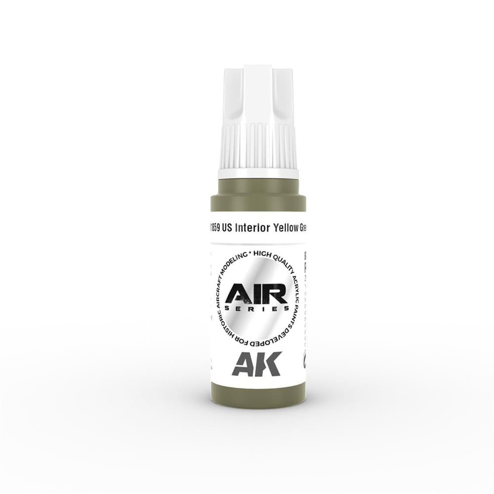AK 11859 17 ml. US Interior Yellow Green, Aircraft Serisi 3GEN Akrilik Model Boyası