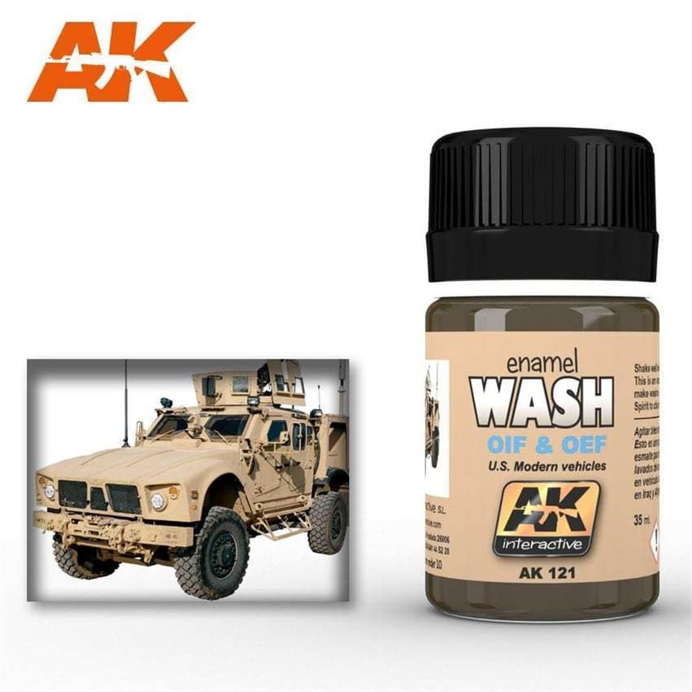 AK 121 35 ml. OIF&OEF ABD Araçları Eskitme Efekti, Wash Serisi Enamel Model Boyası