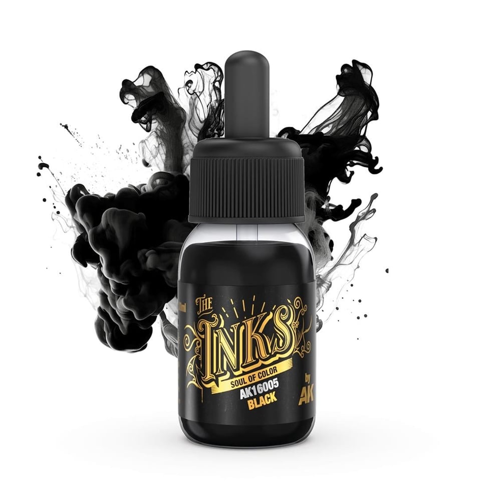 AK 16005 30 ml. Akrilik Mürekkep, Vantablack