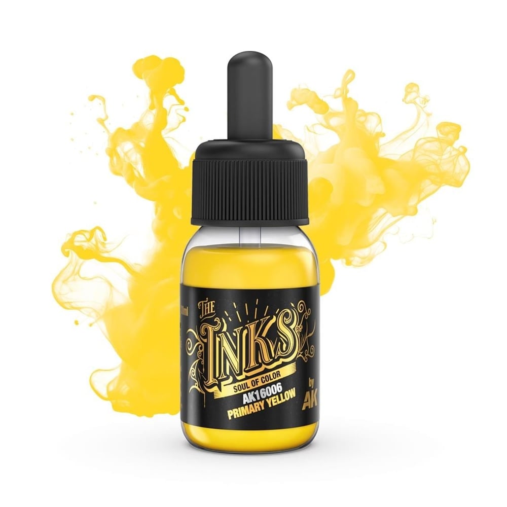 AK 16006 30 ml. Akrilik Mürekkep, Primary Yellow