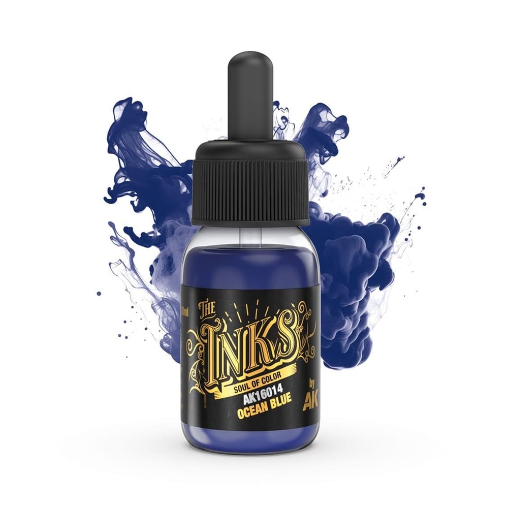 AK 16014 30 ml. Akrilik Mürekkep, Ocean Blue