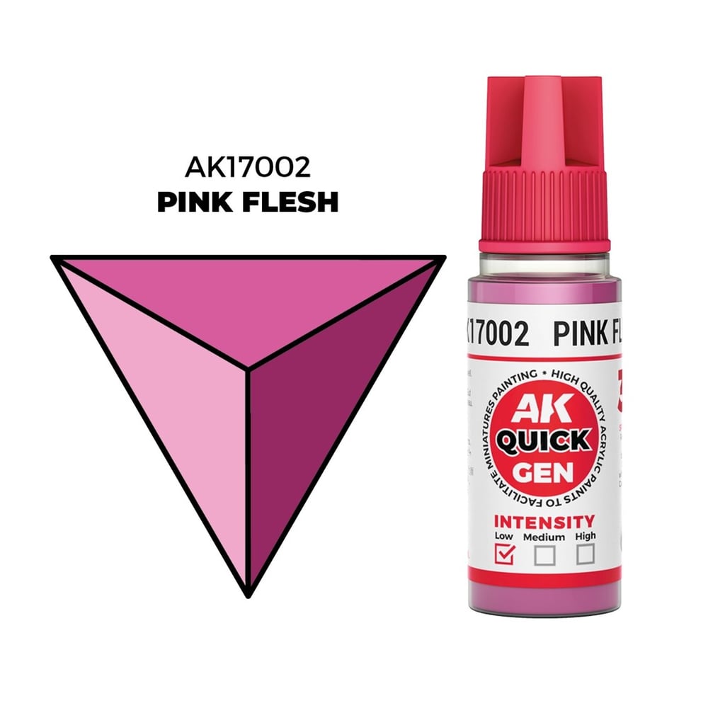 AK 17002 18 ml. Pink Flesh, QuickGen Serisi Akrilik Model Boyası