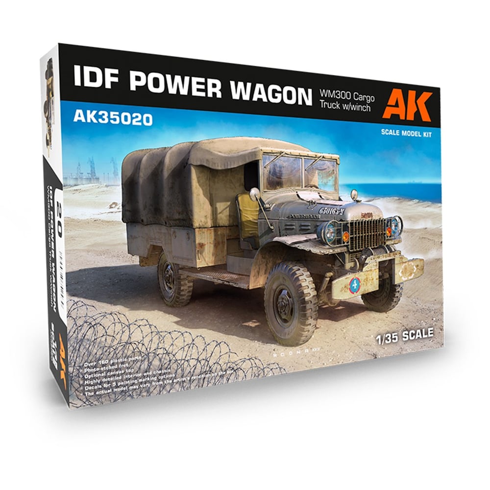AK 35020 1/35 Ölçek, Dodge WM300 Kargo Kamyonu, Plastik model Kiti