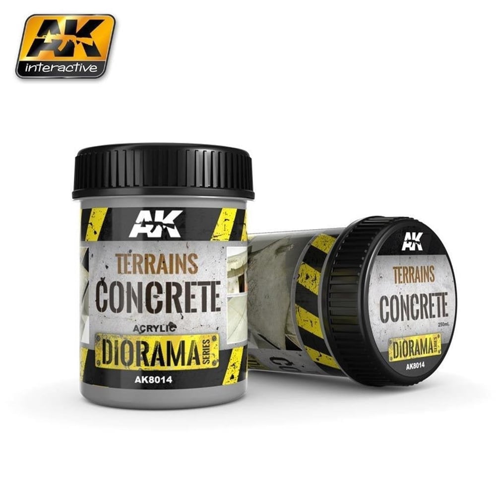 AK 8014 250 ml. Terrains Concrete, Akrilik, Diorama Serisi Zemin Dokusu