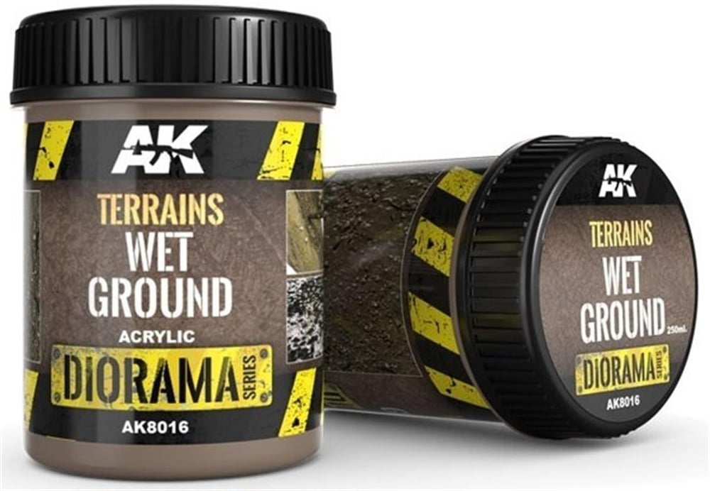 AK 8016 250 ml. Islak Arazi, Akrilik, Diorama Serisi Zemin Dokusu
