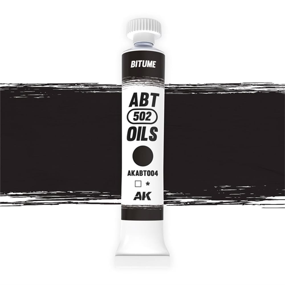 AK ABT004 20 ml. Yağlı Boya, Bitume