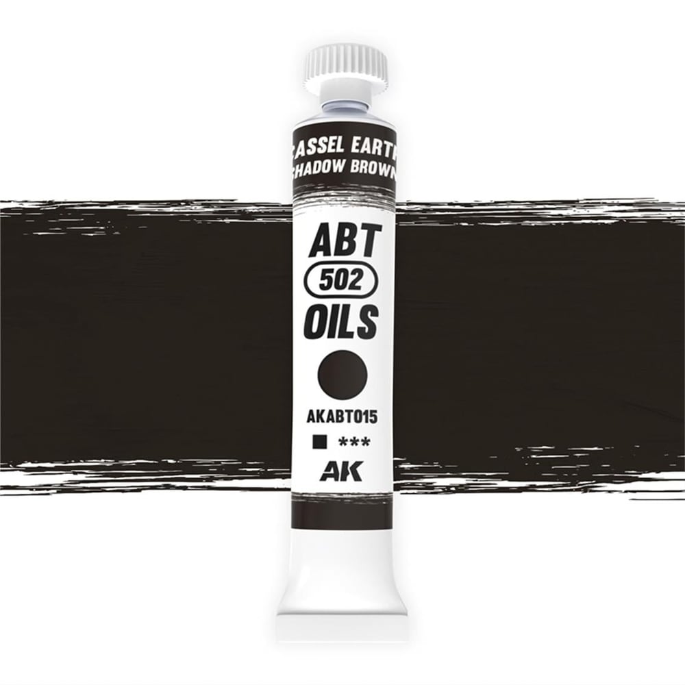 AK ABT015 20 ml. Yağlı Boya, Cassel earth / Shadow brown