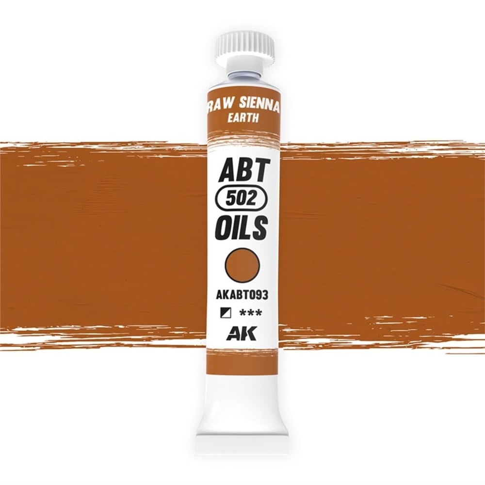 AK ABT093 20 ml. Yağlı Boya, Raw sienna / Earth