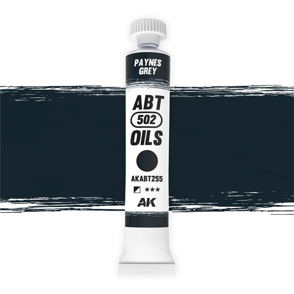 AK ABT255 20 ml. Yağlı Boya, Paynes grey