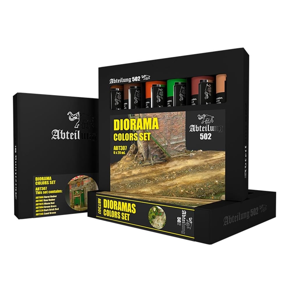 AK ABT307 6x20 ml. Yağlı Boya, Diorama Efekt Seti, 6 Adet Yağlı Boya
