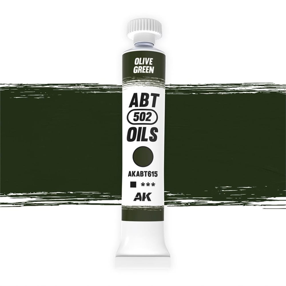 AK ABT625 20 ml. Yağlı Boya, Olive green