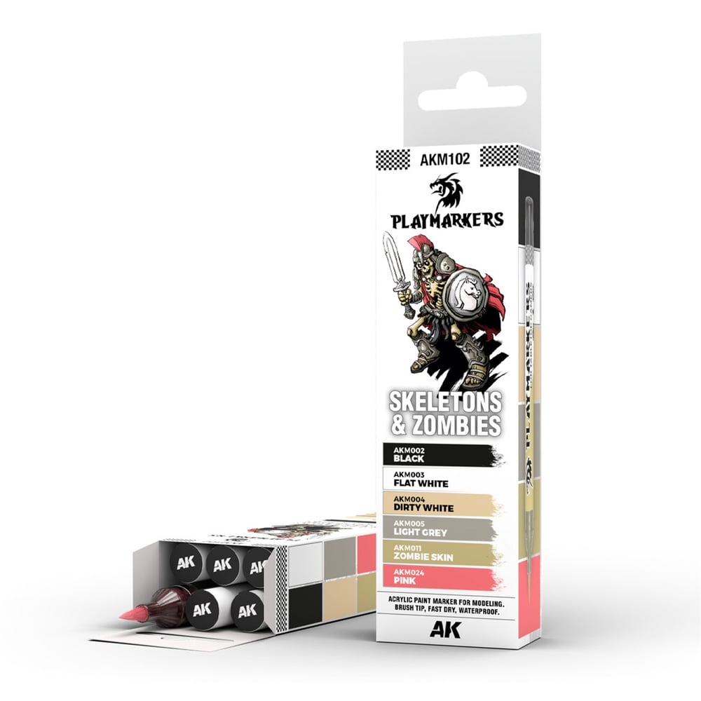 AK M102 Play Marker Seti, İskelet ve Zombiler, 6 Adet