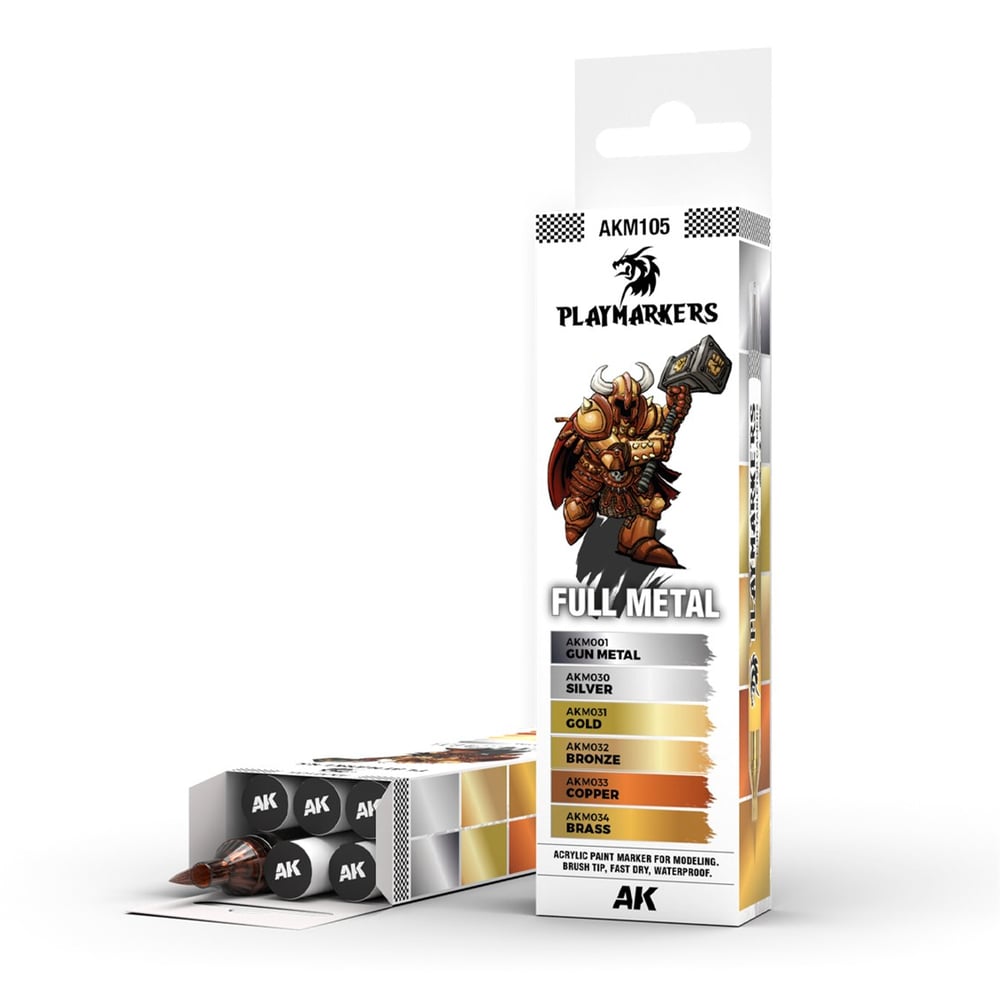 AK M105 Play Marker Seti, Full Metal, 6 Adet