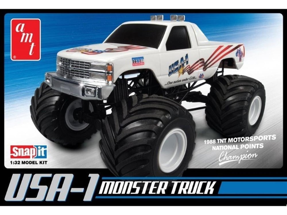 AMT 632 1/25 Ölçek, USA-1 4x4 Monster Truck