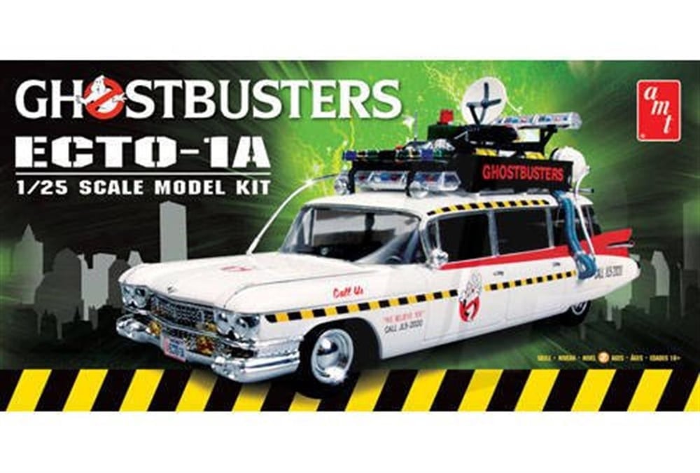 AMT 750M 1/25 Ölçek, Ghostbusters Ecto-1 Araba, Plastik Model kiti