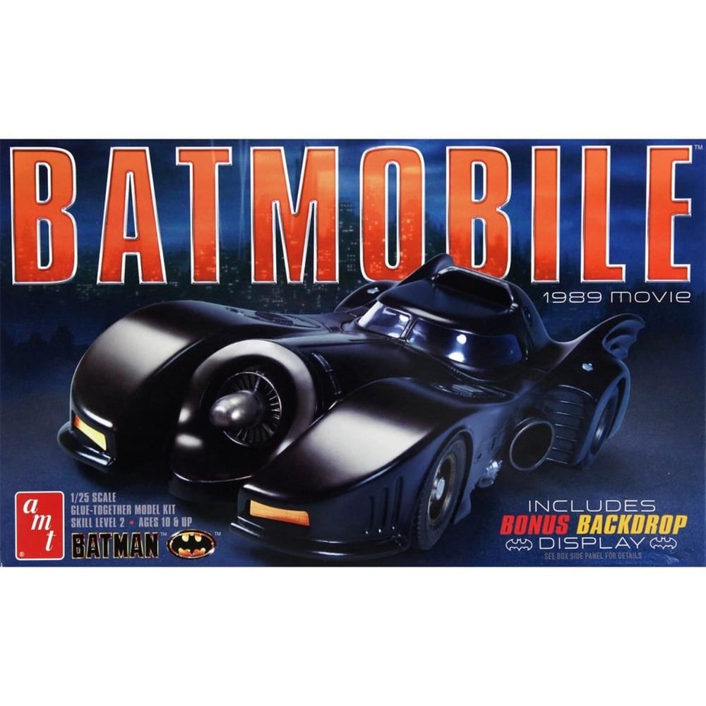 AMT 935 1/25 Ölçek, 1989 Batmobile Araba, Plastik Model kiti
