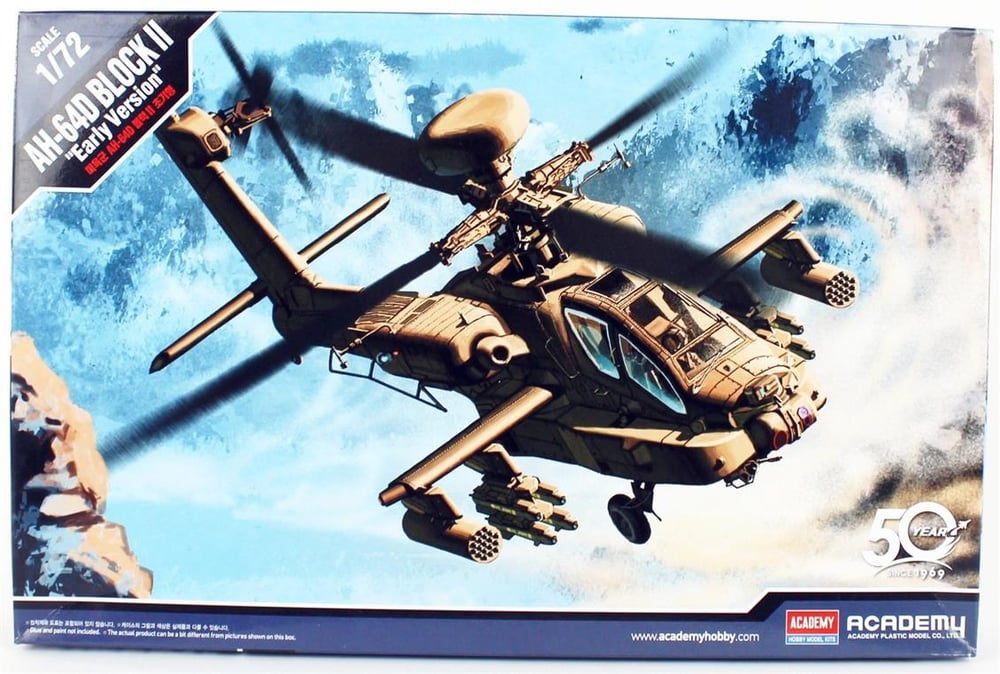 Academy 12514 1/72 Ölçek, AH-64D Block II Helikopter, Plastik Model Kiti